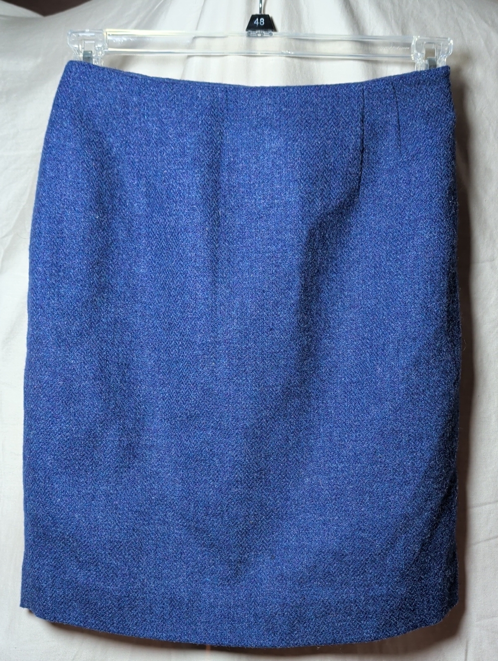 Jones New York Royal Blue Wool Pencil Skirt Career Business Special Occasion